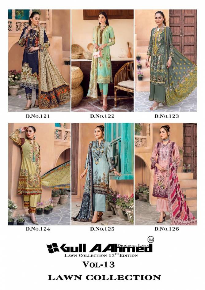 Gull Aahmed Vol 13 Casual Wear Wholesale Karachi Cotton Dress Materials
